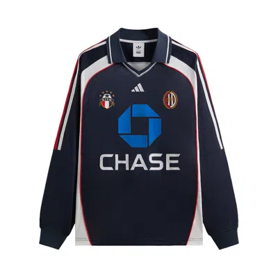 Pre-owned Kith For Adidas Football Chase Long-sleeve Jersey  'legend Ink' | Blue | Men's Size M