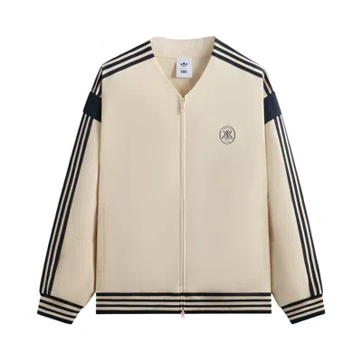 Pre-owned Kith For Adidas Football Track Top 'sandrift' | White | Men's Size S