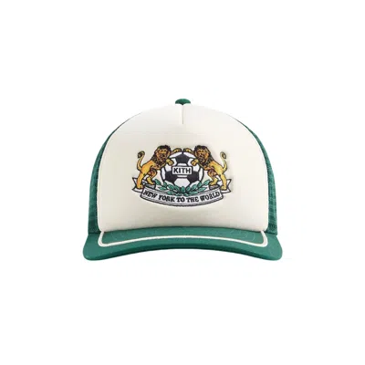 Pre-owned Kith For Adidas Football Trucker Hat 'stadium' | Green | Men's Size Onesize