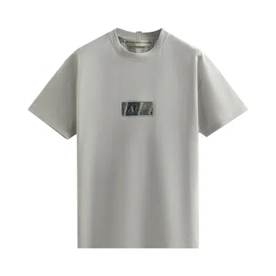 Pre-owned Kith For Advisory Board Crystals Hologram Classic Logo Tee 'grey' | Men's Size L In Gray