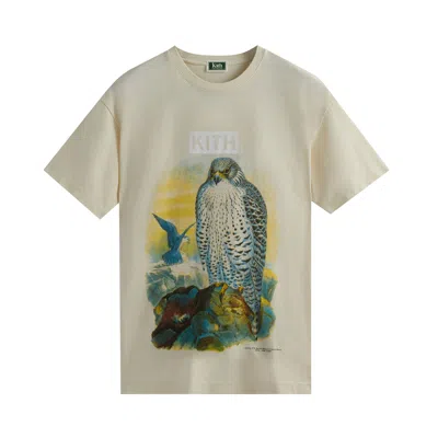 Pre-owned Kith For Amnh Falcon Vintage Tee 'sandrift' | Cream | Men's Size M