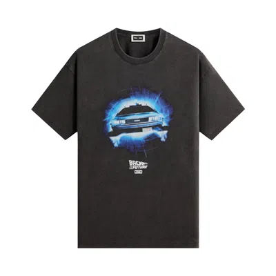 Pre-owned Kith For Back To The Future Delorean Front Back Vintage Tee 'black' | Men's Size L
