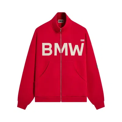 Pre-owned Kith For Bmw Braxton Track Zip 'cinnabar' | Orange | Men's Size Xs