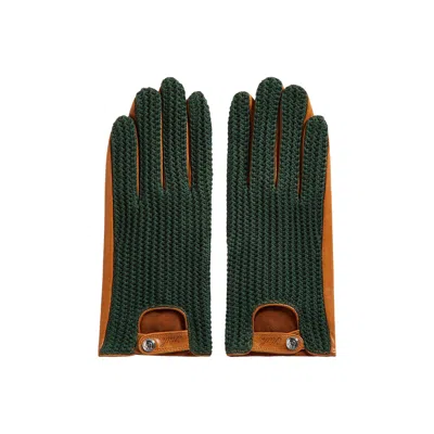 Pre-owned Kith For Bmw Crochet Driving Gloves 'vitality' | Green | Men's Size L/xl