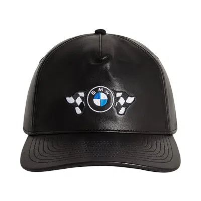 Pre-owned Kith For Bmw Leather Bay Low Pinch Crown Cap 'black' | Men's Size Xxl