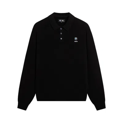 Pre-owned Kith For Bmw Long Sleeve Tilden Pullover 'black' | Men's Size S