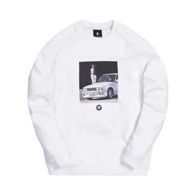 Pre-owned Kith For Bmw M3 Lifestyle Crewneck 'white' | Men's Size L