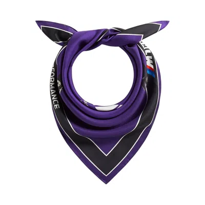 Pre-owned Kith For Bmw Silk Bandana 'techno Violet' | Blue | Men's Size Onesize