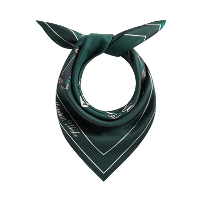 Pre-owned Kith For Bmw Silk Bandana 'vitality' | Green | Men's Size Onesize