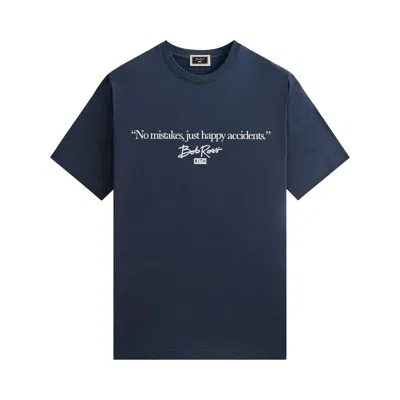 Pre-owned Kith For Bob Ross Happy Accidents Quote Tee 'nocturnal' | Black | Men's Size Xl