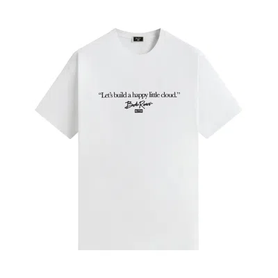 Pre-owned Kith For Bob Ross Happy Clouds Quote Tee 'white' | Men's Size L