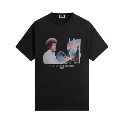 Pre-owned Kith For Bob Ross Joy Of Painting Portrait Tee 'black' | Men's Size Xs