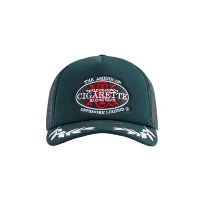 Pre-owned Kith For Cigarette Nolan Trucker Hat 'stadium' | Green | Men's Size Onesize