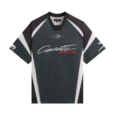 Pre-owned Kith For Cigarette Racing Mesh Jersey 'stadium' | Black | Men's Size L