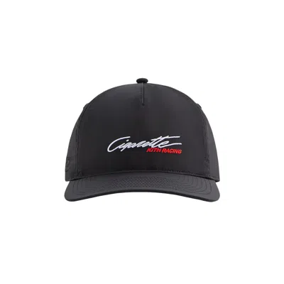 Pre-owned Kith For Cigarette Wrinkle Nylon Bay Low Pinch Crown Snapback 'black' | Men's Size Onesize