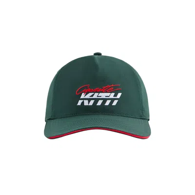 Pre-owned Kith For Cigarette Wrinkle Nylon Bay Speed Low Pinch Crown Snapback 'stadium' | Green | Men's Size O