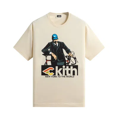 Pre-owned Kith For Cinelli Italo Lupi Tee 'sandrift' | Cream | Men's Size L