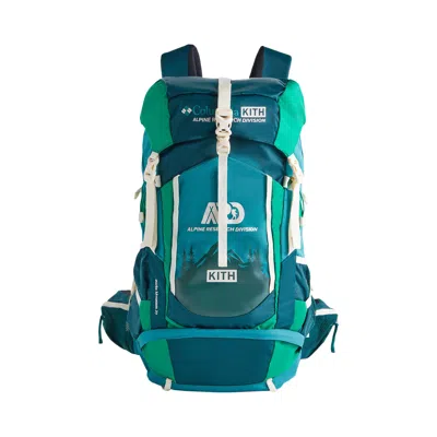 Pre-owned Kith For Columbia 37l Backpack 'waterfall' | Multi-color | Men's Size Onesize