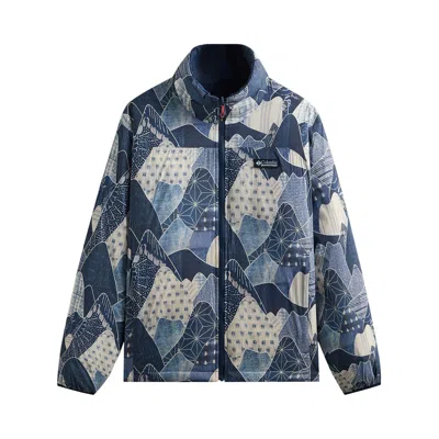 Pre-owned Kith For Columbia Down Reversible Puffer 'torpedo / Nocturnal' | Blue | Men's Size S