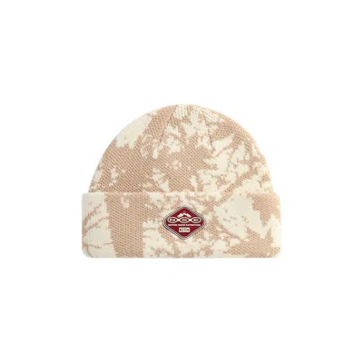 Pre-owned Kith For Columbia Jacquard Cuff Beanie 'veil' | Cream | Men's Size Onesize In White