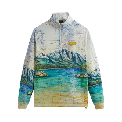 Pre-owned Kith For Columbia Lake Tahoe Quarter Zip 'chalk' In Multi-color