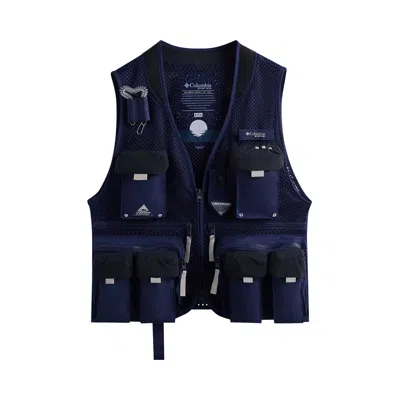 Pre-owned Kith For Columbia Pfg Cool Creek Vest 'extreme Midgnight' | Blue | Men's Size M