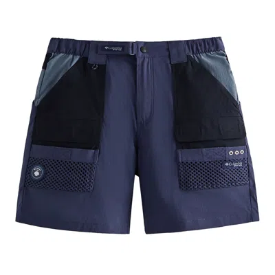 Pre-owned Kith For Columbia Pfg Half Moon Iii Short 'nocturnal' | Blue | Men's Size S