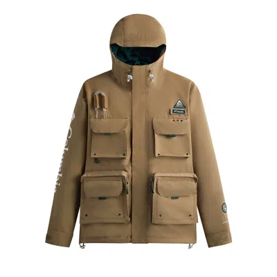 Pre-owned Kith For Columbia Pfg Madison Jacket 'pebble' | Brown | Men's Size S