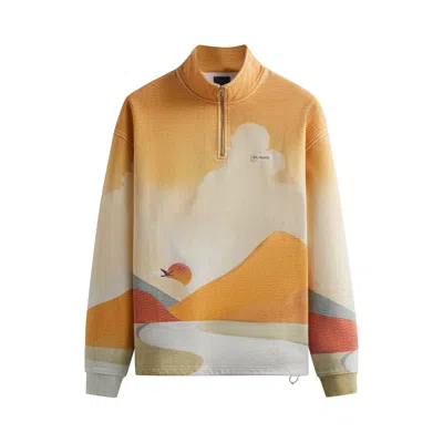 Pre-owned Kith For Columbia Pfg Quarter Zip 'aura' In Orange