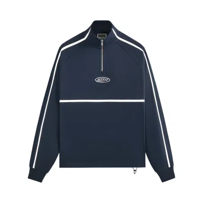 Pre-owned Kith For Columbia Reflective Funnel Neck Quarter Zip 'nocturnal' | Blue | Men's Size Xxl