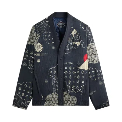 Pre-owned Kith For Columbia Reversible Montsuki Jacket 'nocturnal' | Blue | Men's Size L