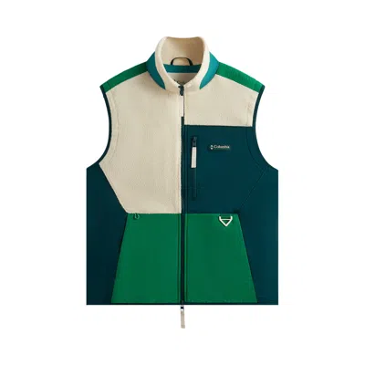 Pre-owned Kith For Columbia Sherpa Vest 'bamboo Forest'