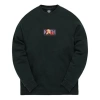 Kith For Curb Your Enthusiasm Mood Logo Crewneck 'stadium' In Black