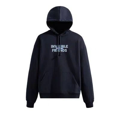 Pre-owned Kith For Invisible Friends Hoodie 'nocturnal' | Blue | Men's Size Xs