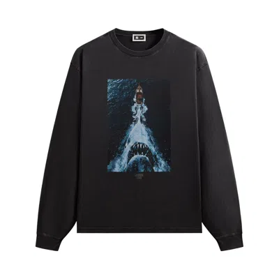 Pre-owned Kith For Jaws Boat Poster Vintage Tee 'black' | Men's Size Xl