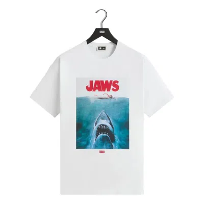 Kith For Jaws Main Poster Vintage T-shirt 'bright White' In Multi