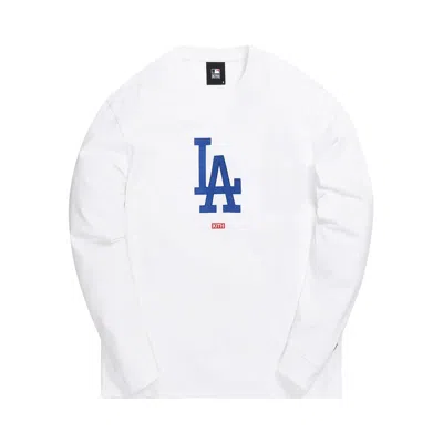 Pre-owned Kith For Major League Baseball Los Angeles Dodgers Long-sleeve Tee 'white' | Men's Size S