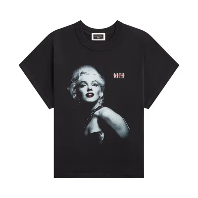 Pre-owned Kith For Marilyn Monroe Glamour Mulberry Vintage Tee 'black' | Women's Size Xxl