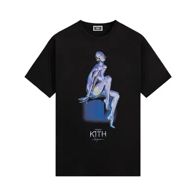 Pre-owned Kith For Nanzuka Gallery Sorayama Model A Stitch Tee 'black' | Men's Size L