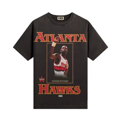 Pre-owned Kith For Nba All-star Atlanta Hawks Dikembe Mutombo Vintage Tee 'black' | Men's Size Xl