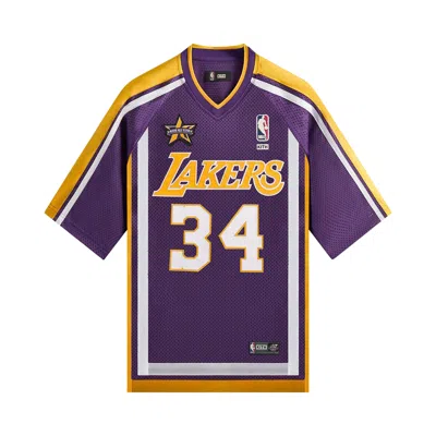 Pre-owned Kith For Nba All-star Los Angeles Lakers Leon Shirt 'noble' | Purple | Men's Size S