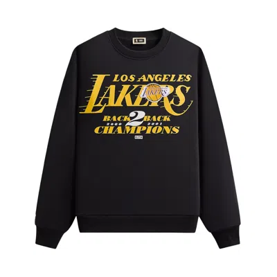 Pre-owned Kith For Nba All-star Los Angeles Lakers Nelson Crewneck 'black' | Men's Size Xl