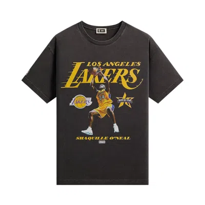 Pre-owned Kith For Nba All-star Los Angeles Lakers Shaquille O'neal Vintage Tee 'black' | Men's Size L