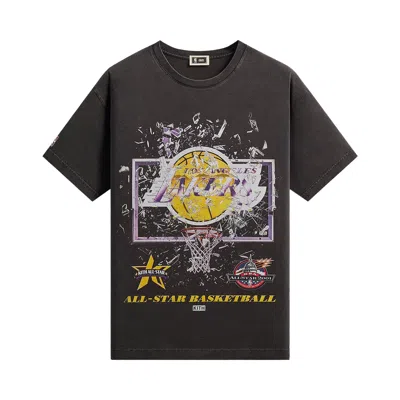 Pre-owned Kith For Nba All-star Los Angeles Lakers Shattered Backboard Vintage Tee 'black' | Men's Size S