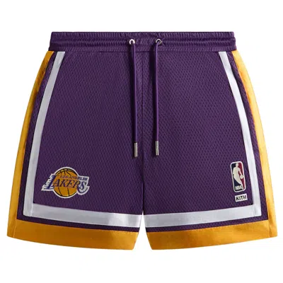 Pre-owned Kith For Nba All-star Los Angeles Lakers Short 'noble' | Purple | Men's Size Xs