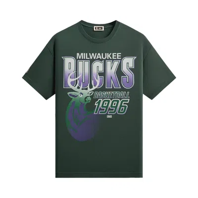 Pre-owned Kith For Nba All-star Milwaukee Bucks Vintage Tee 'stadium' | Green | Men's Size Xl