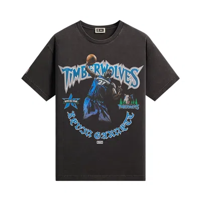 Pre-owned Kith For Nba All-star Minnesota Timberwolves Kevin Garnett Vintage Tee 'black' | Men's Size L