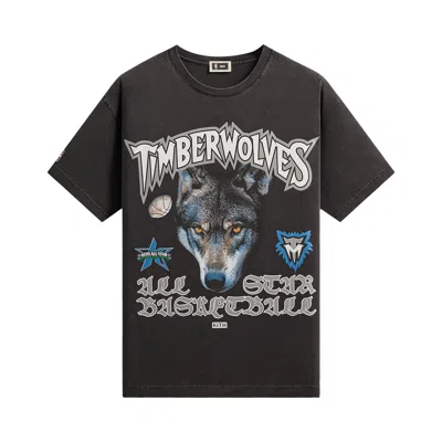 Pre-owned Kith For Nba All-star Minnesota Timberwolves Vintage Tee 'black' | Men's Size S