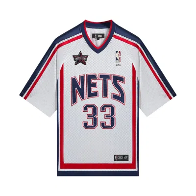 Pre-owned Kith For Nba All-star New Jersey Nets Leon Shirt 'white' | Men's Size Xs