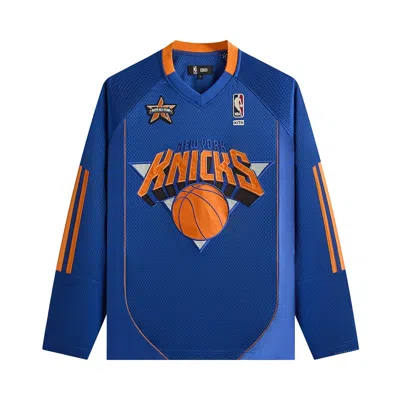 Pre-owned Kith For Nba All-star New York Knicks Samuel Shirt 'current' | Blue | Men's Size Xs